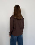 SusyMix - Maglia scatola manica lunga moro