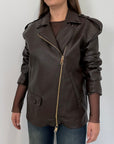 Haveone - Bomber in ecopelle martellata