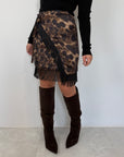 SusyMix - Gonna animalier con frange