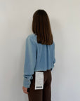 Haveone - Camicia in denim crop