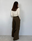 Haveone - Pantalone cargo verde