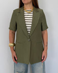 Haveone - Giacca mezza manica easy verde
