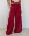 Haveone - Pantalone in cupro con banda india