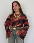 Tensione In - Maglia manica trapezio lycra sfumata