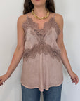 Haveone - Canotta lingerie rosa antico