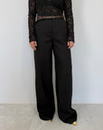 Haveone - Pantalone palazzo nero