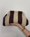 Civico23 - Borsa pouf pois moro/beige