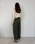 SusyMix - Pantalone ovetto cargo verde
