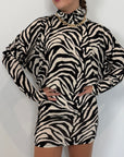 Tensione In - Mini abito zebra