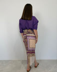 SusyMix - Gonna portafoglio paisley viola
