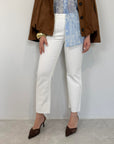 SusyMix - Pantalone a sigaretta bianco