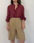 Tensione In - Bermuda in cupro camel