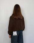 SusyMix - Bomber in cupro con foulard