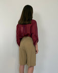 Tensione In - Bermuda in cupro camel