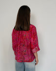 Haveone - Camicia floreale fuxia