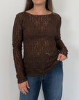 Haveone - Maglia in pizzo moro
