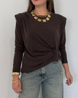 Haveone - Maglia con spalline e nodo moro