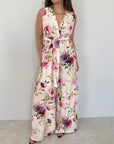 Haveone - Tuta floreale fuxia