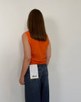 Tensione In - Camicia smanicata papaya