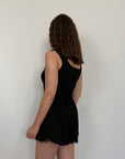 Haveone - Short in pizzo farfalla nero