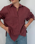 Haveone - Camicia leggera in cotone india