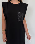 PRE-ORDINE 15/06: SusyMix - Abito con taschino paillettes