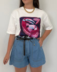 SusyMix - Short in denim stellina
