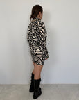 Tensione In - Mini abito zebra