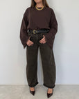 SusyMix - Jeans barrel sovrattinto moro