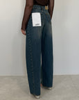 Haveone - Jeans Lucy denim blu con rotture
