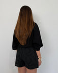 SusyMix - Short in sangallo nero