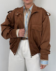 Haveone - Bomber in suede