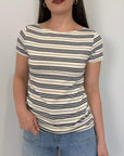 SusyMix - T-shirt slim con righe