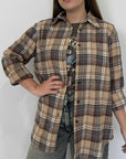 Civico23 - Camicia flanella tortora