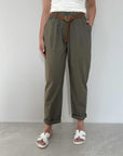 SusyMix - Pantalone paracadute verde