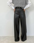 Tensione In - Pantalone iconico similpelle nero