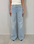 Please - Jeans palazzo con strappi