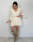 Tensione In - Abito chiffon panna