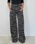 Haveone - Jeans Ketty zebrato