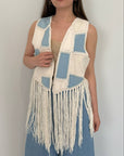 Haveone - Gilet con patch bianco
