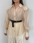 Haveone - Camicia velata con spalline