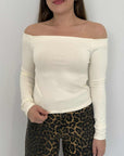 Civico23 - Maglia shiffer panna