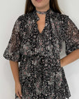 Two Way - Abito stampa paisley cipria