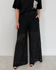 SusyMix - Pantalone in pizzo nero