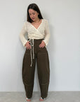 Tensione In - Pantalone worker con tasche intrecciate