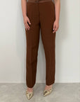 Two way - Pantalone a sigaretta tabacco