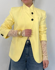 Haveone - Giacca con bottone superiore gialla