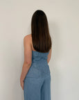 Tensione In - Top a fascia in denim