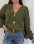 Haveone - Cardigan tre bottoni militare