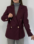 Tensione In - Giacca doppiopetto bordeaux